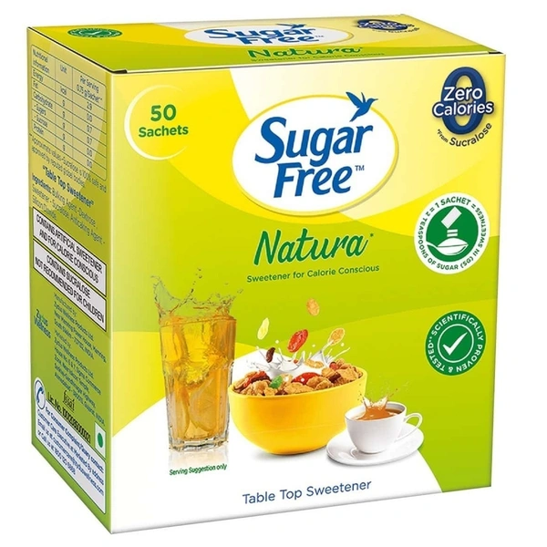 Sugar free Natura Low Calorie Sweetner, 50 Sachet