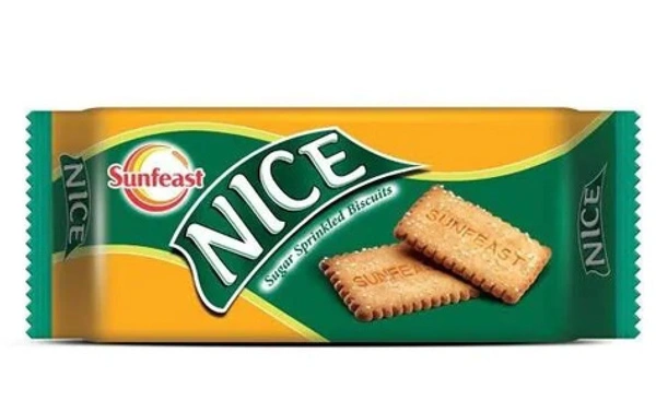 Sunfeast Nice Sugar Sprinkled Biscuits, 75g