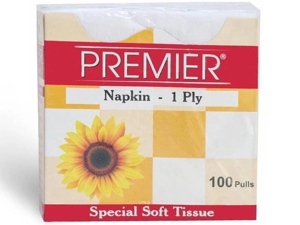 Premier Napkin 1 Ply 100 Pulls, 1 pcs