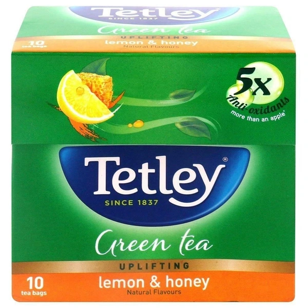 Tetley Green Tea Lemon & Honey 10 Bags