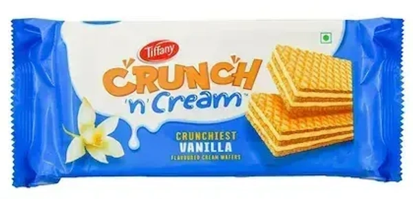 Tiffany Crunch N Cream Vanilla Flavoured Cream Wafers, 75g