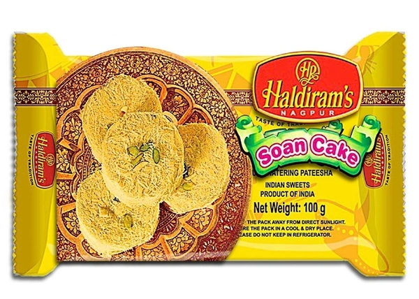 Haldiram's Soan Cake Mouth Watering Pateesha, 100g