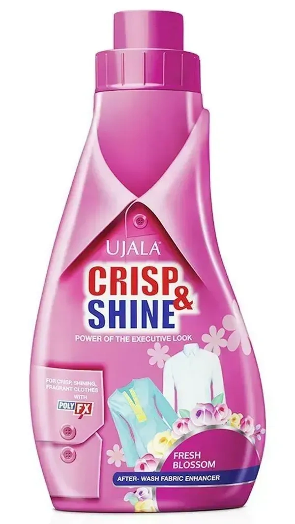 Ujala Crisp& Shine After Wash Fabric Enhancer Fresh Blossom, 500g
