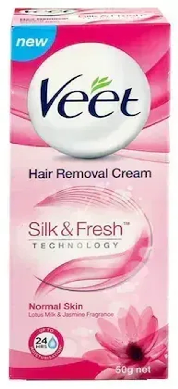 Veet Hair Removal Cream Normal Skin Lotus Milk& Jasmine Fragrance, 50g