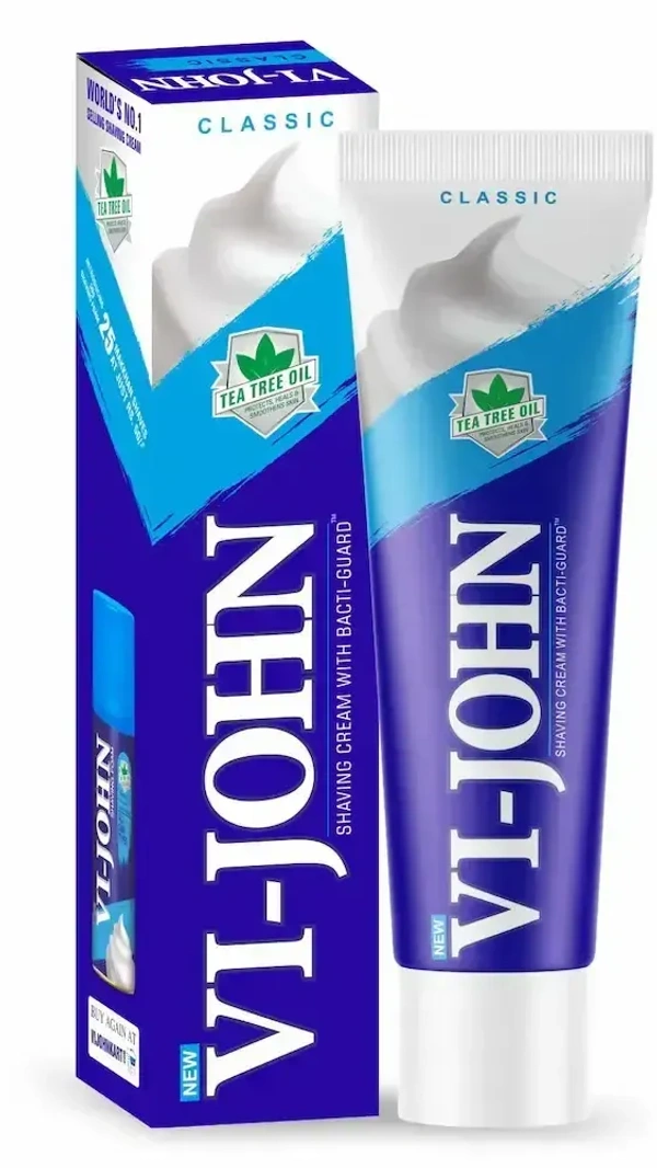 Vi John Shaving Cream Tea Tree Oil, 125g