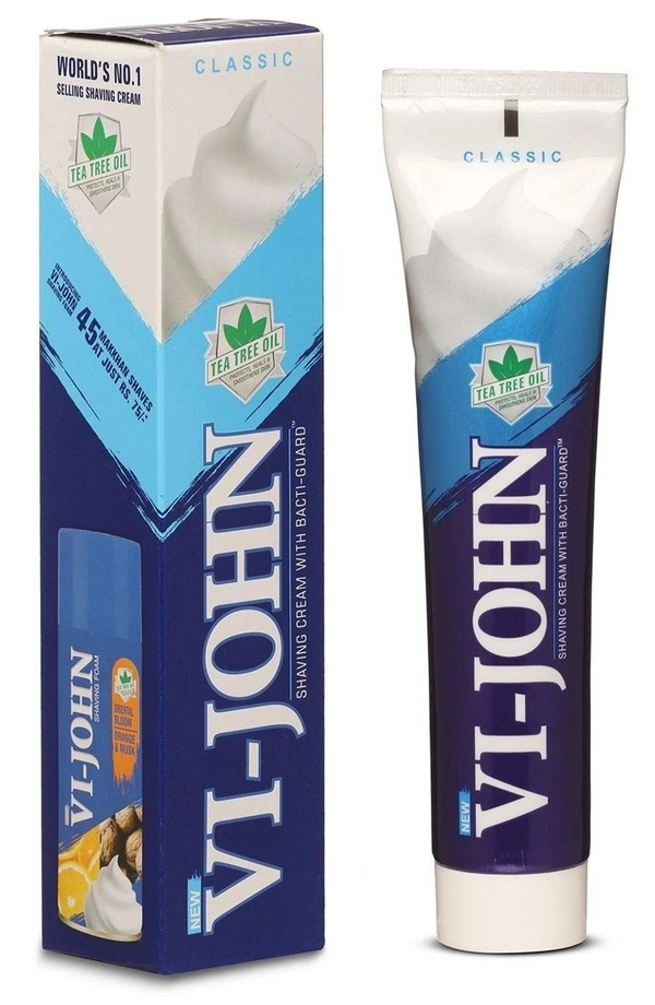Vi - John Shaving Cream With BactiGuard, 30g