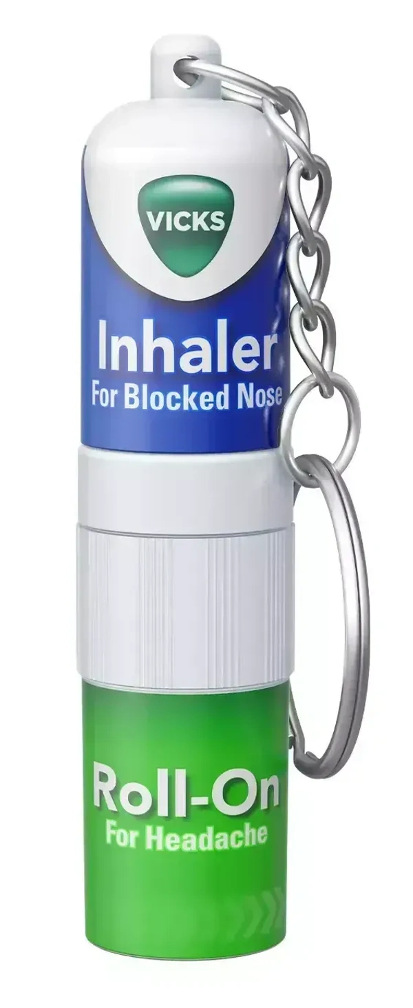 Vicks Roll On Inhaler 2 In 1 Relief, 1 pcs