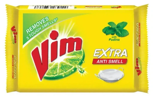 Vim Extra Anti Smell Pudina Bar Soap, 115g