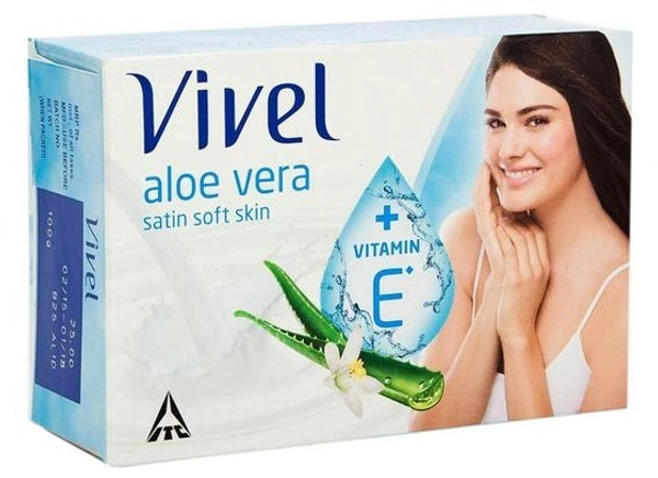 Vivel Aloe Vera Satin Soft Skin Soap 100g