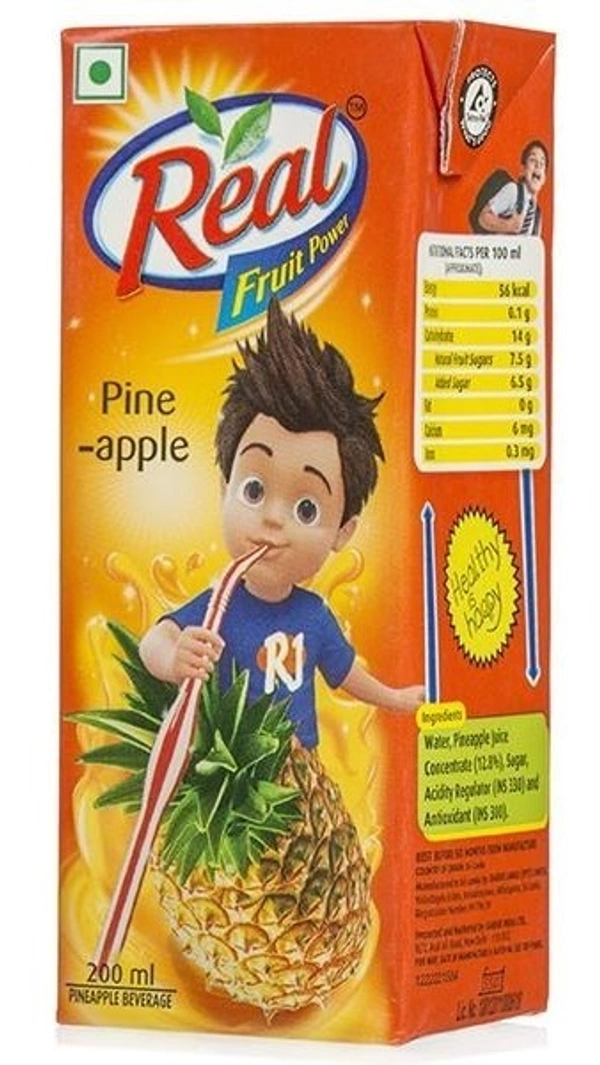 Real Fruit Power Pineapple Juice 200ml