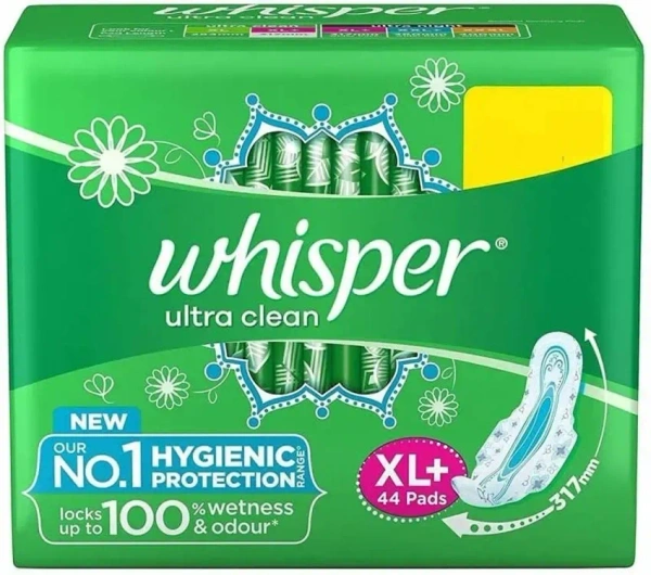 Whisper Ultra Clean XL Plus 44's Extra Large (44 Pads)