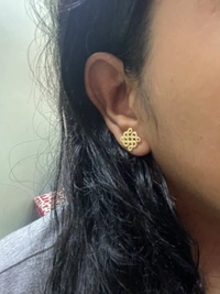 Lakshmi Screw Type Stud Earrings 