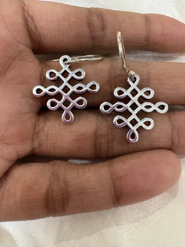Limited Edition -Janani Silver Hook Style Earrings
