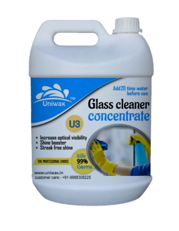 Uniwax Professional Glass Cleaner - High-Performance Shine for Home & Car