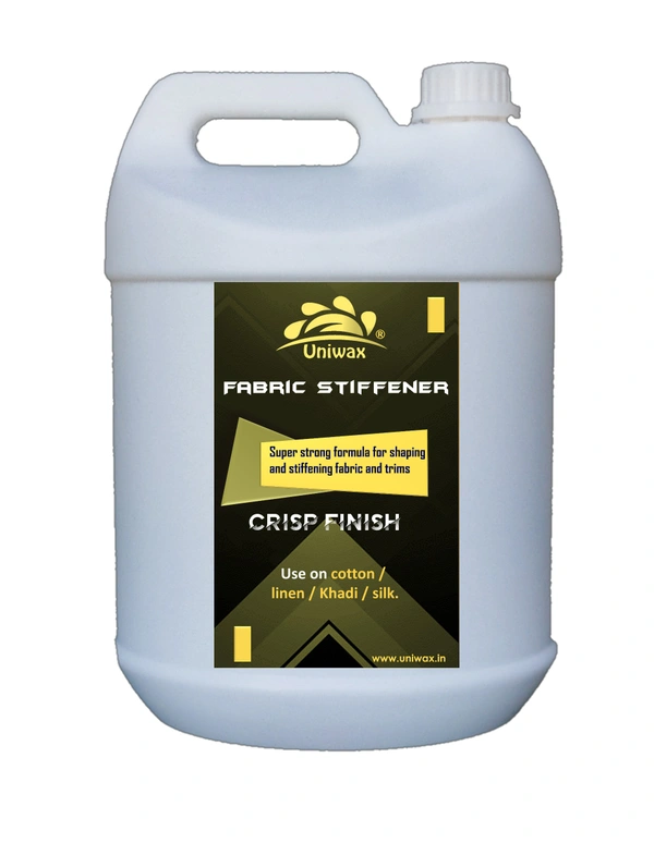 uniwax fabric stiffener, liquid starch / fabric hardener