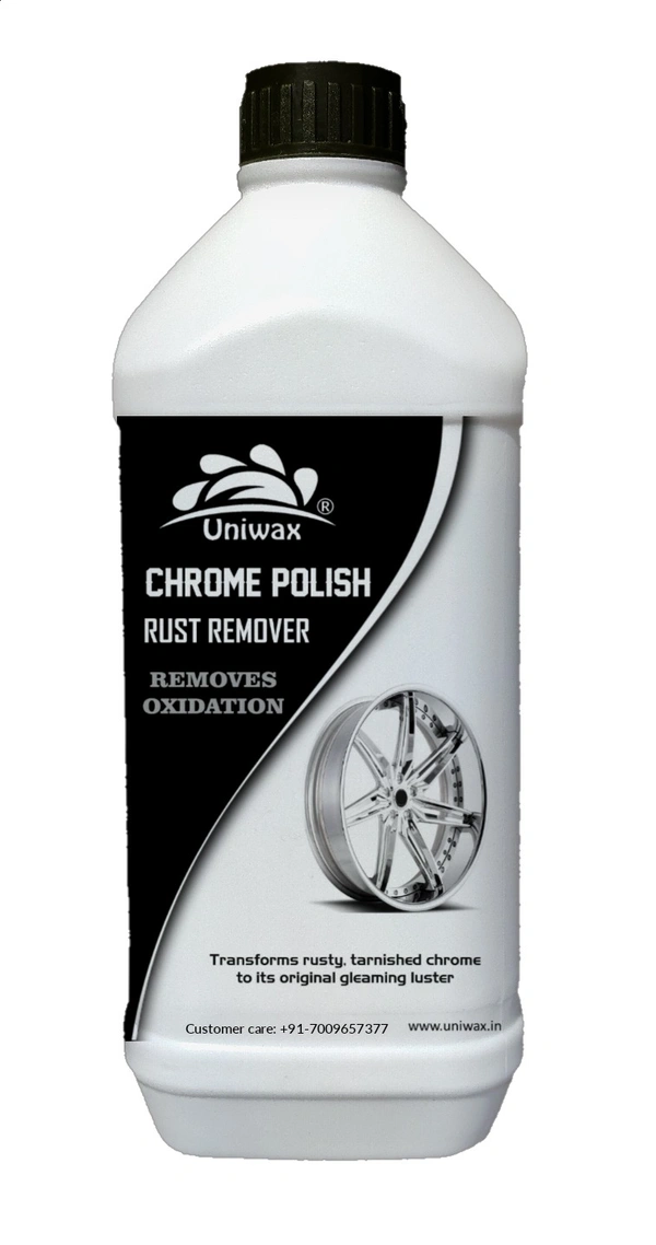 UNIWAX CHROME POLISH/ Chrome restoration/ Metal Polish Chrome, Copper, Brass, Bronze, Gold, Nickel and Stainless Steel. All Metal Cleaner