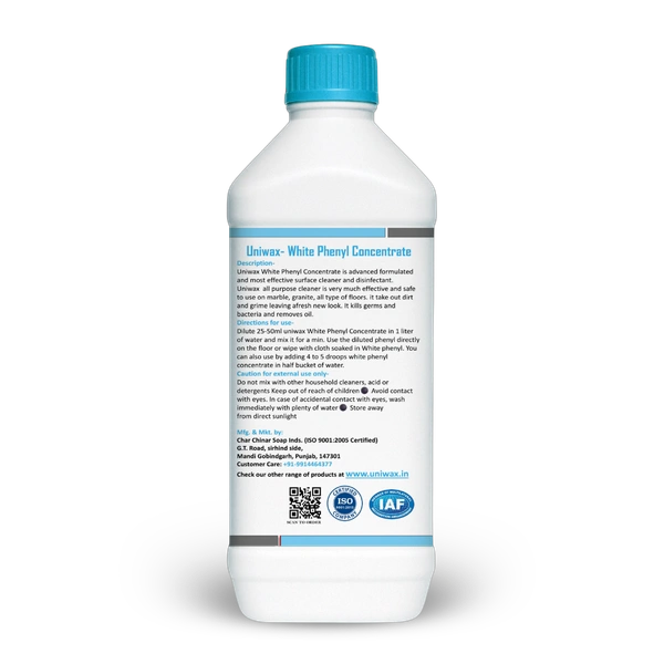 Uniwax White Phenyl Concentrate 1 liter Makes 40 liter - 1 liter