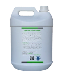 Uniwax blue color foam wash with wax colour foam car wash shampoo - 5kg, Green