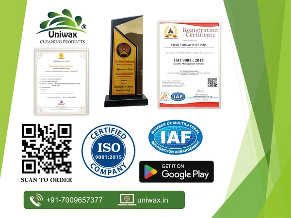 Uniwax blue color foam wash with wax colour foam car wash shampoo - 1kg, Green