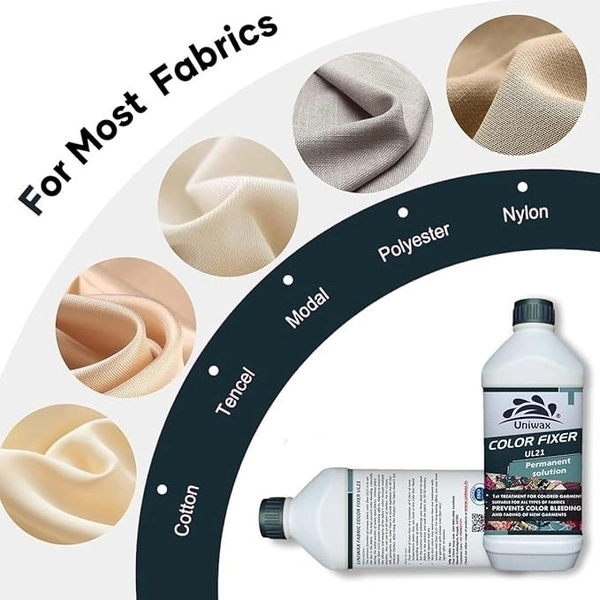 Fabric color fixer / fabric dye fixer / Color Binder / UL21 For Silk, Cotton, Georgette and all Fabric - 200 ml