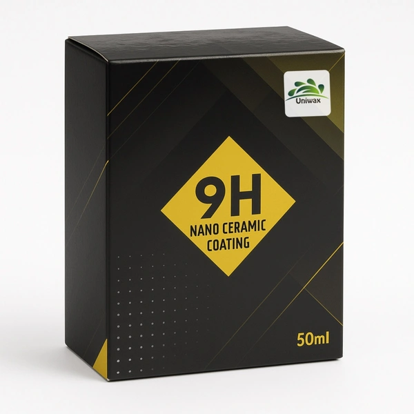 Uniwax 9H Nano Ceramic Coating | Advanced Gloss & Shine Protection with Water Repellent Technology | Scratch Resistant Long-Lasting Sealant for Car, Bike, Glass, and Metal Surfaces