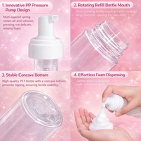 Foaming Soap Dispenser Bottle | PET Foam Pump Bottle | Leak-Proof, Reusable & Easy Refill Design - 2 pcs