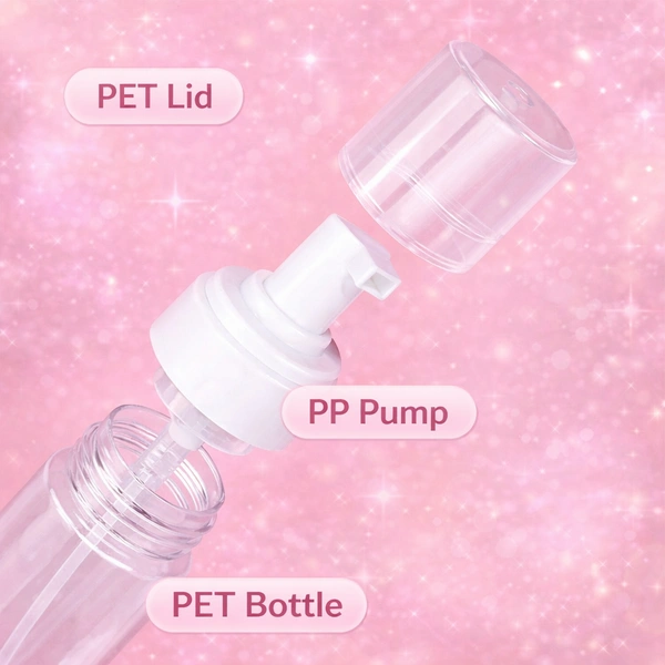 Foaming Soap Dispenser Bottle | PET Foam Pump Bottle | Leak-Proof, Reusable & Easy Refill Design - 2 pcs