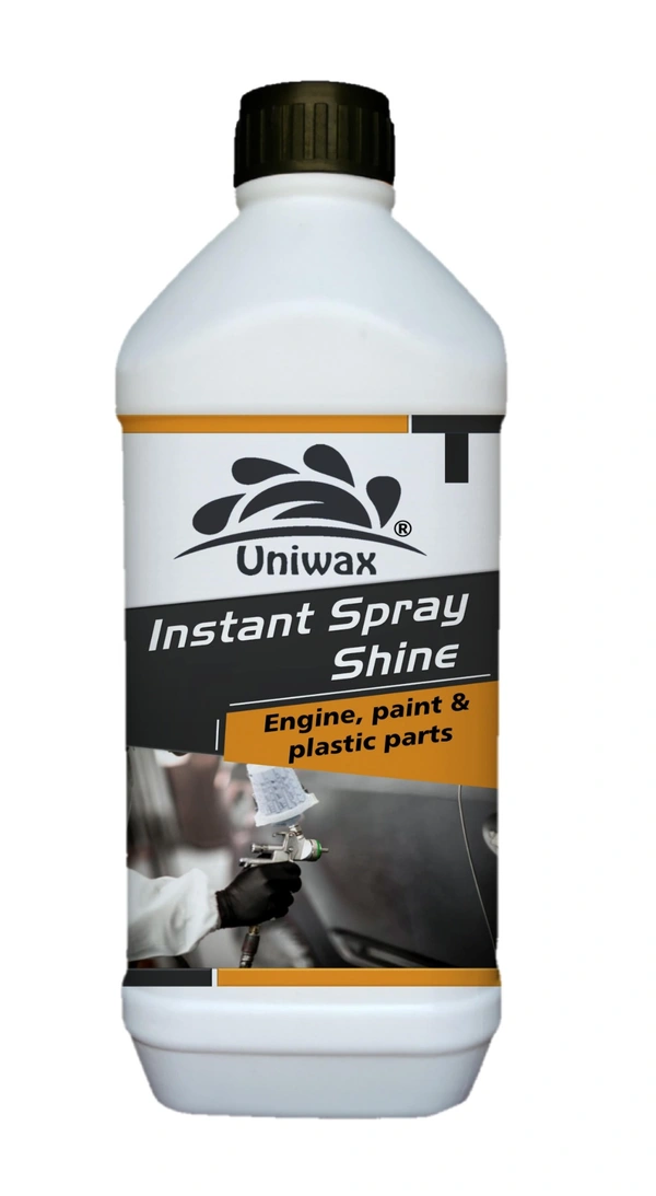 INSTANT SPRAY SHINE FOR CAR INTERIOR AND EXTERIOR PLASTIC AND LEATHER PARTS - 1 liter