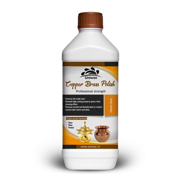 Uniwax Copper & Brass Cleaner – Instantly Removes Tarnish & Restores Shine – Gentle & Effective Metal Polish