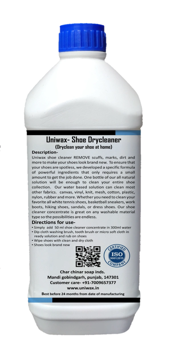 Uniwax Premium Shoe Care Combo – Cleaner + Polish (1 kg each) - 1-1 kg each