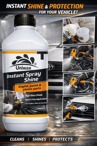 INSTANT SPRAY SHINE FOR CAR INTERIOR AND EXTERIOR PLASTIC AND LEATHER PARTS - 1 liter
