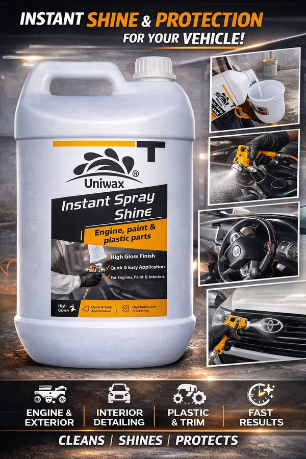 INSTANT SPRAY SHINE FOR CAR INTERIOR AND EXTERIOR PLASTIC AND LEATHER PARTS