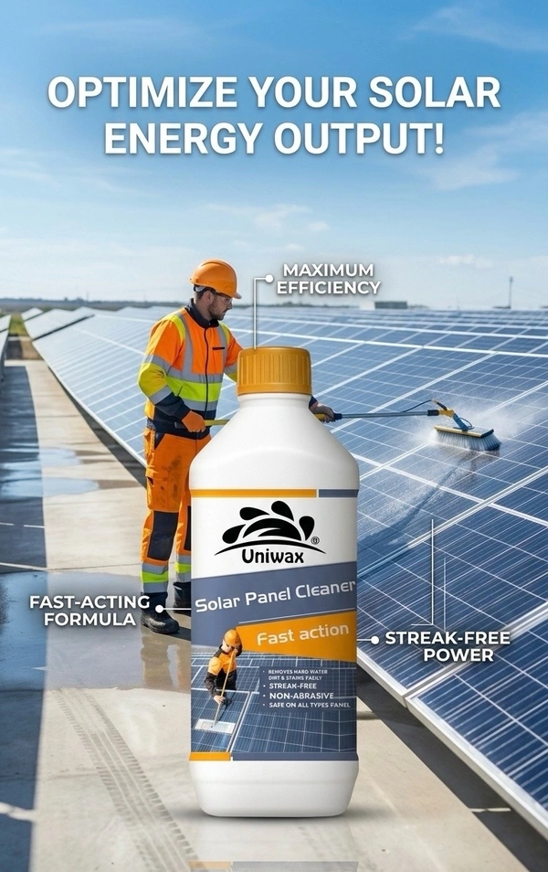 Uniwax Solar Panel Cleaner – Streak-Free, Eco-Friendly & Safe for All Panels - 1 L