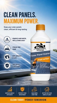 Uniwax Solar Panel Cleaner – Streak-Free, Eco-Friendly & Safe for All Panels - 1 L