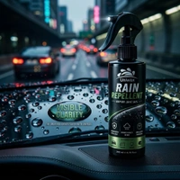 Uniwax Rain Repellent Spray 200 ml | Hydrophobic Windshield Coating | Improves Visibility in Rain | Water Beading Formula | For Car Glass, Windows, Mirrors & Helmet Visors