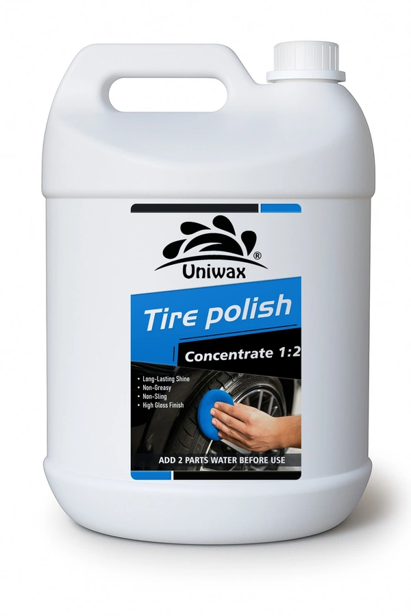 Uniwax Tyre Polish (1:2 Concentrate) – Deep Black Finish & Protection