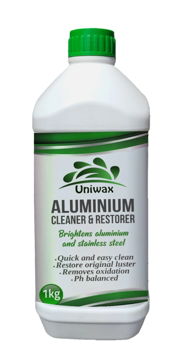 UNIWAX Aluminium Cleaner and Brightener | Remove Oxidation, Dust, Cement and Heavy Dust Particles | Clean & Restore