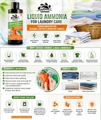 Liquid ammonia Alkaline cleaner for fabric Stain remover - 200ml