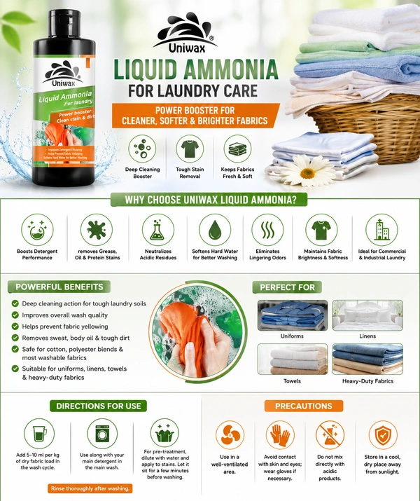 Liquid ammonia Alkaline cleaner for fabric Stain remover - 200ml