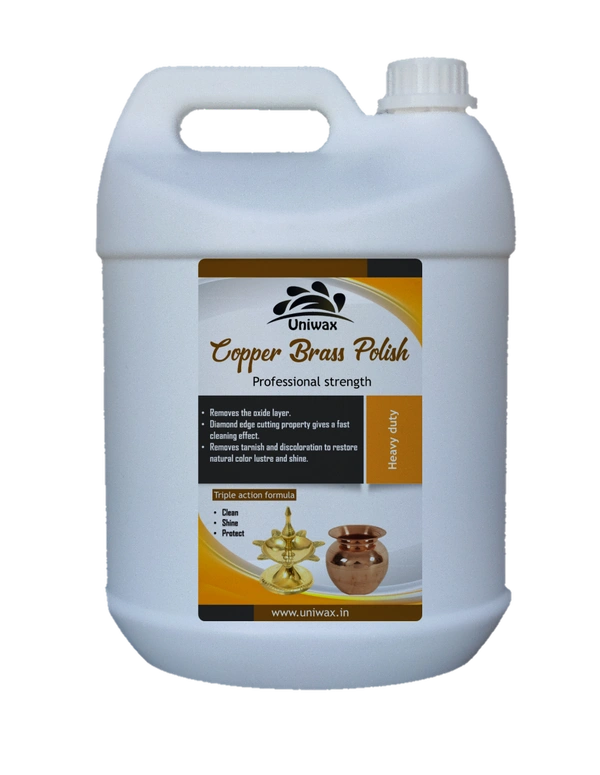 Uniwax Copper & Brass Cleaner – Instantly Removes Tarnish & Restores Shine – Gentle & Effective Metal Polish