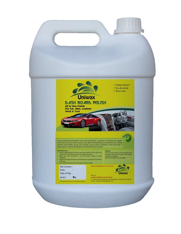 Uniwax Dashboard Polish | High Gloss Shine & UV Protection | Long-Lasting Formula