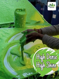 Uniwax blue color foam wash with wax colour foam car wash shampoo - 5kg, Green