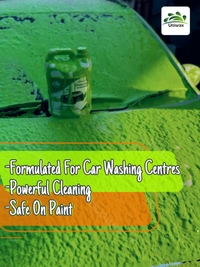 Uniwax blue color foam wash with wax colour foam car wash shampoo - 1kg, Green