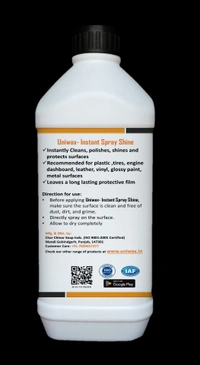 INSTANT SPRAY SHINE FOR CAR INTERIOR AND EXTERIOR PLASTIC AND LEATHER PARTS - 1 liter