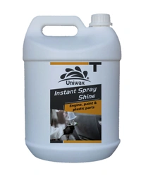 INSTANT SPRAY SHINE FOR CAR INTERIOR AND EXTERIOR PLASTIC AND LEATHER PARTS - 5 liter