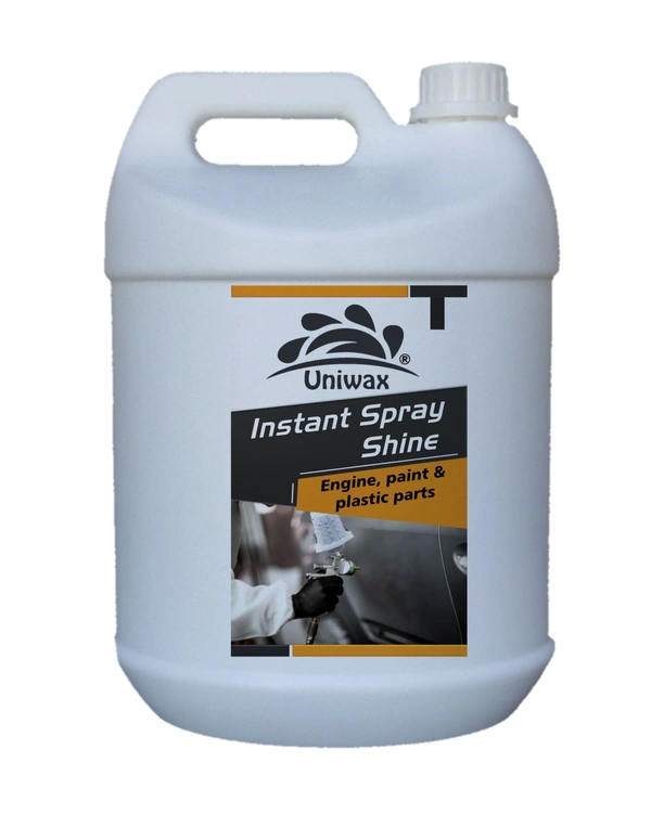 INSTANT SPRAY SHINE FOR CAR INTERIOR AND EXTERIOR PLASTIC AND LEATHER PARTS - 5 liter