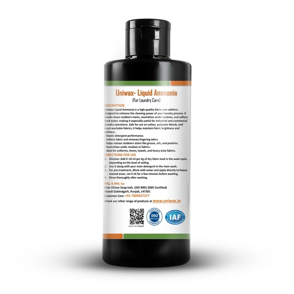 Liquid ammonia Alkaline cleaner for fabric Stain remover - 200ml