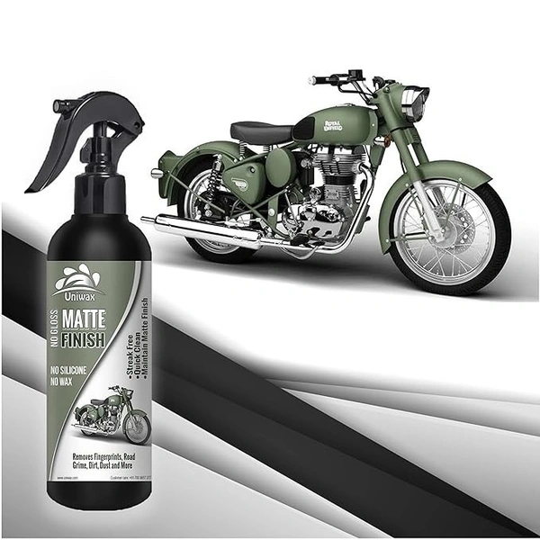Uniwax Matte Paint Automotive Polish โ Non-Glossy Finish Protector for Cars & Bikes โ UV & Dust Resistant Formula - 5 liter