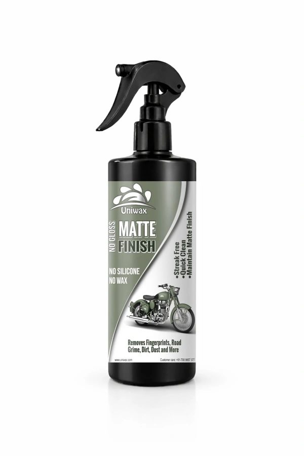 Uniwax Matte Paint Automotive Polish โ Non-Glossy Finish Protector for Cars & Bikes โ UV & Dust Resistant Formula - 200ml