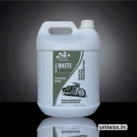 Uniwax Matte Paint Automotive Polish โ Non-Glossy Finish Protector for Cars & Bikes โ UV & Dust Resistant Formula - 5 liter